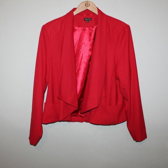 City Chic Red Women's Jacket - Picture 4 of 10